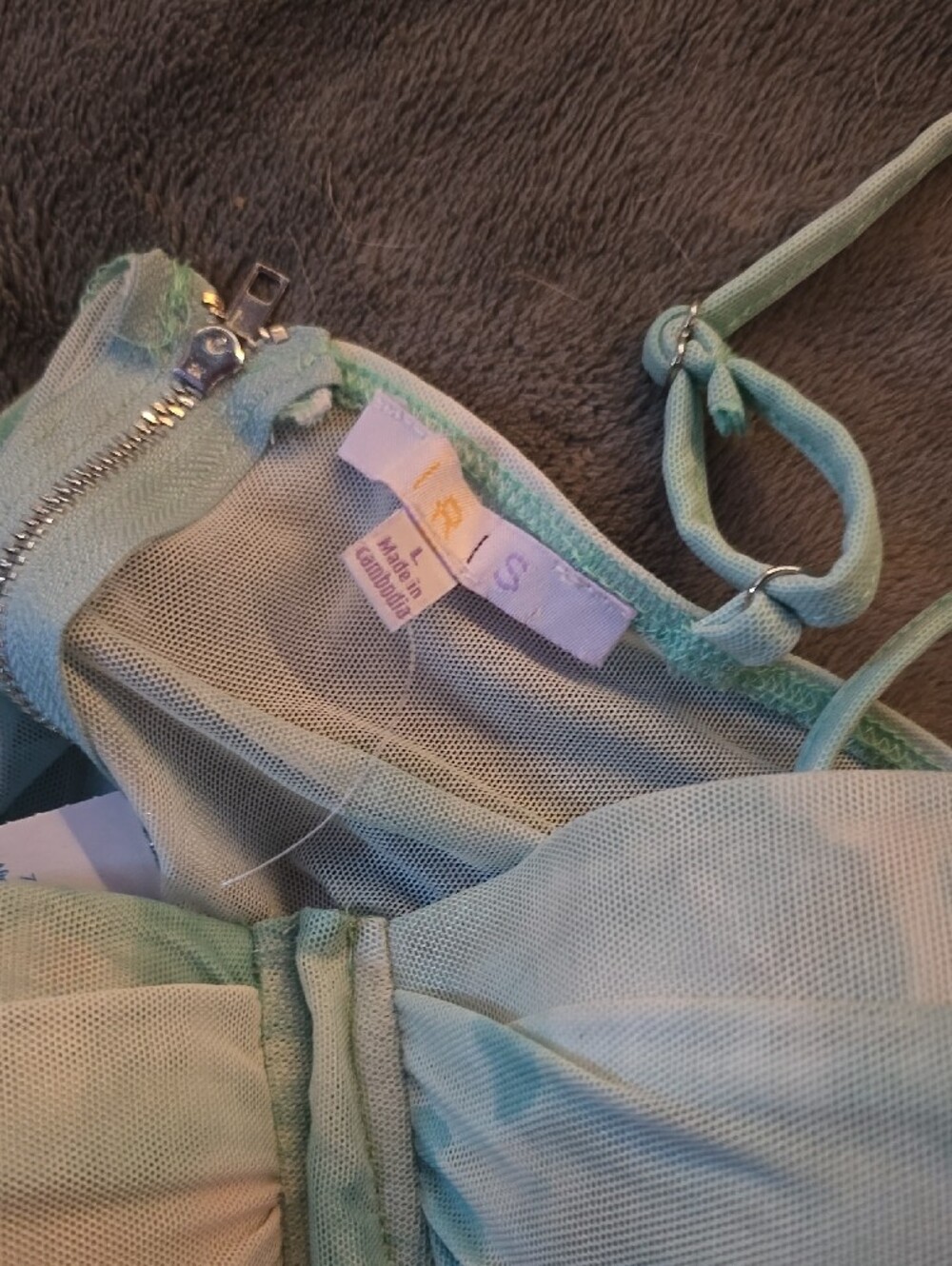Pastel Tie-Dye Bustier Top - Picture 2 of 4